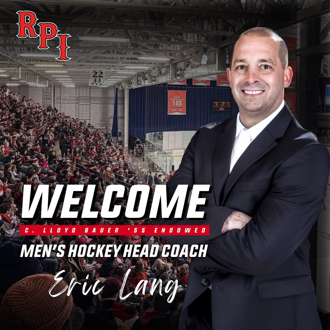 Welcome to Troy, Coach Eric Lang!

Meet the new C. Lloyd Bauer ‘55 Endowed RPI Men’s Hockey Head Coach: bit.ly/4jnIjGz