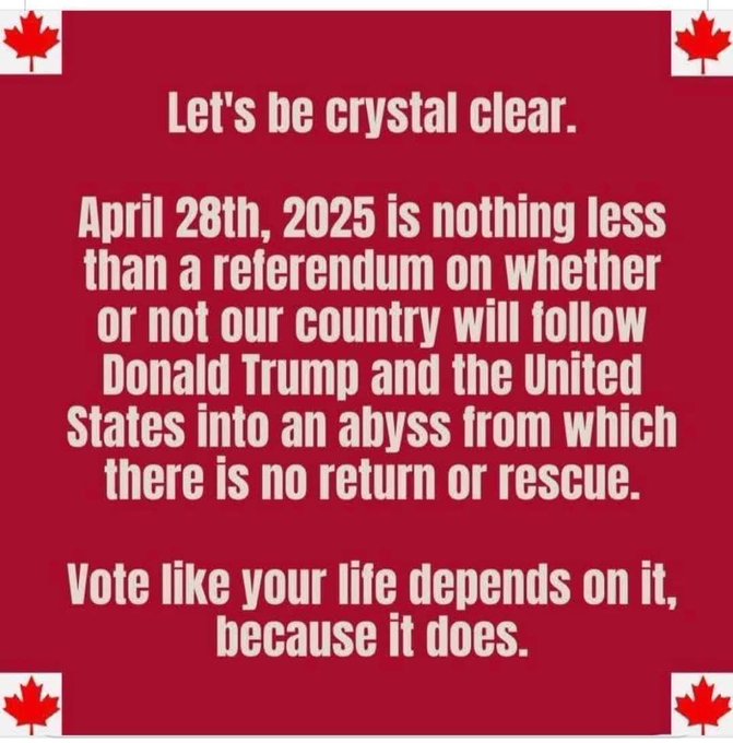 medical91's tweet photo. "Act as if the whole election depended on your single vote.” #cdnpoli #SmartVoting #VoteLiberal #CanadaElection2025 https://t.co/R9PW6PrwOL