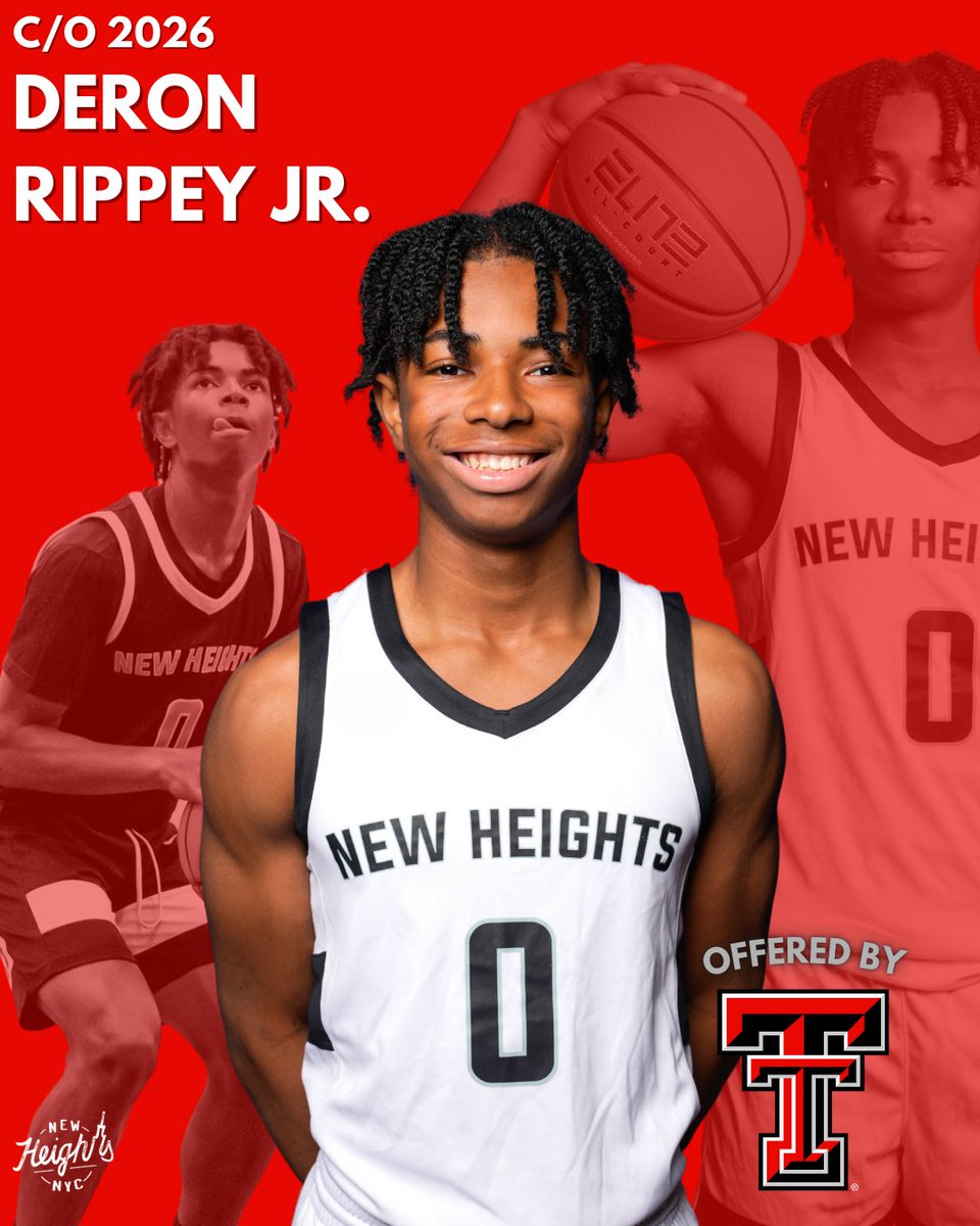 NewHeightsNYC's tweet photo. Shout out to our guy Ron Ron on securing an offer from @TexasTechMBB!

The hard work continues to pay off 💪🏽

#NEWHEIGHTSNYC🔵🔴⚪️ https://t.co/CwpGEEjiAp