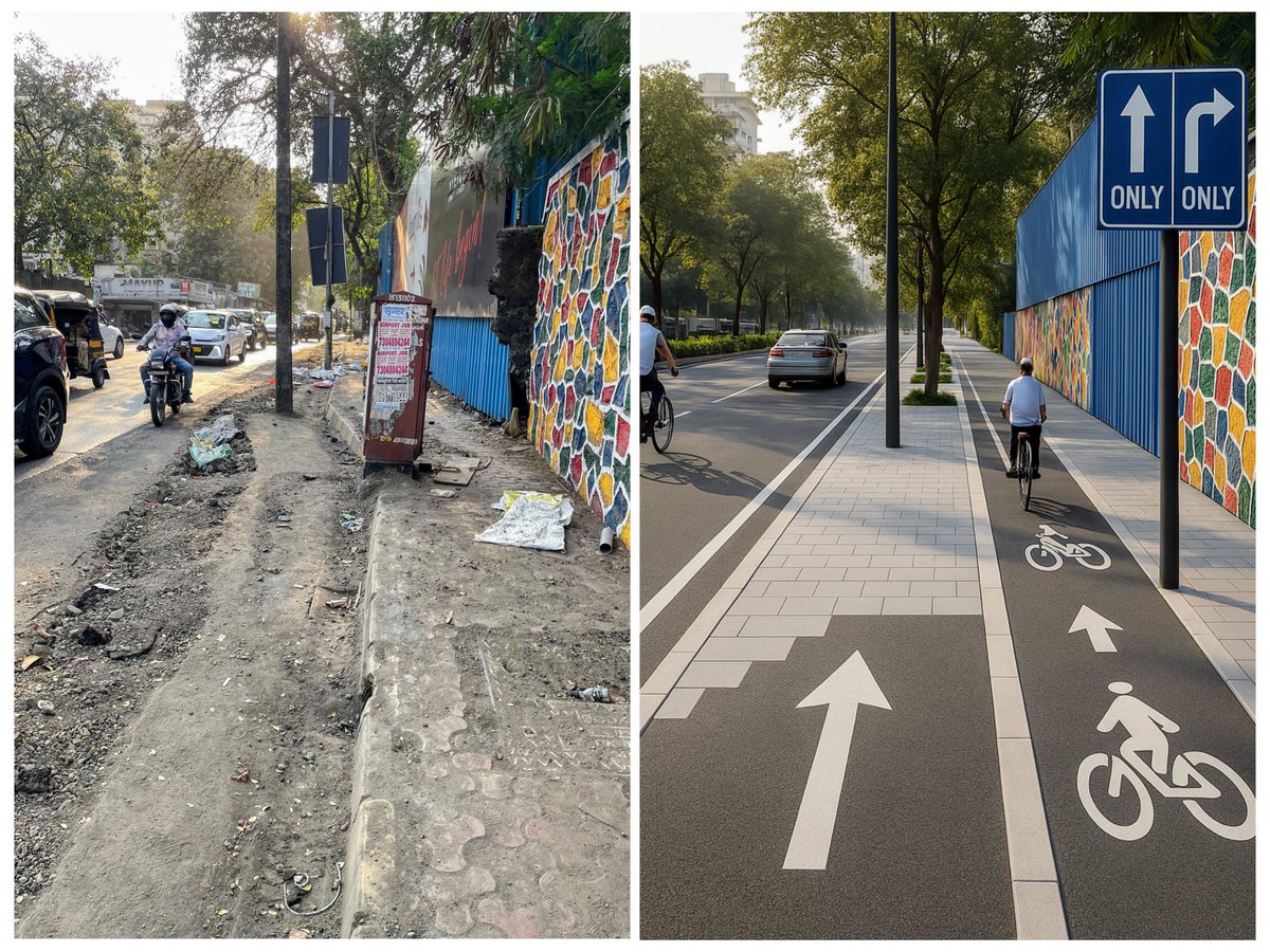 TheSanjivKapoor's tweet photo. Urban India ground-level cityscapes... what is, and what could be. @PMOIndia https://t.co/gLiWPnBWPR