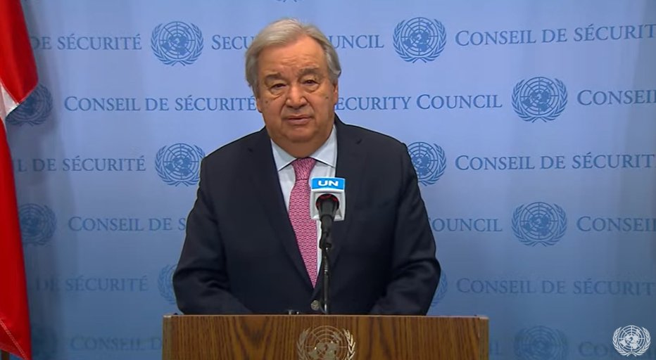 Gaza es un campo de matanza, y la población civil se encuentra en un bucle de muerte sin fin.

Secretario General <a href="/antonioguterres/">António Guterres</a>
