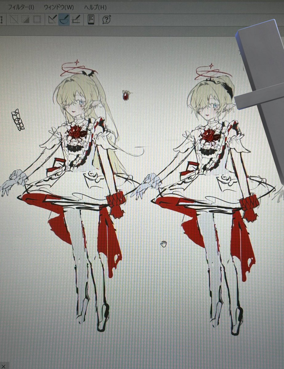 mitsuhara_3's tweet photo. サーカス団のビーストテイマーと踊り子案
 #創作  #oc https://t.co/75AeNIqJWR