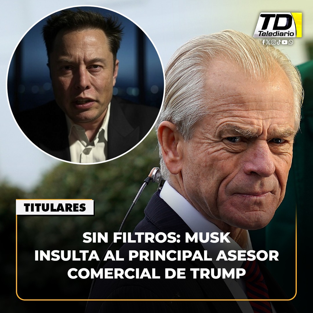 TelediarioGT's tweet photo. 😱 #Musk no se guarda nada: #insulta al asesor de #Trump en público ➡ https://t.co/R0ueuVoVtP https://t.co/bdq5UUPm2F