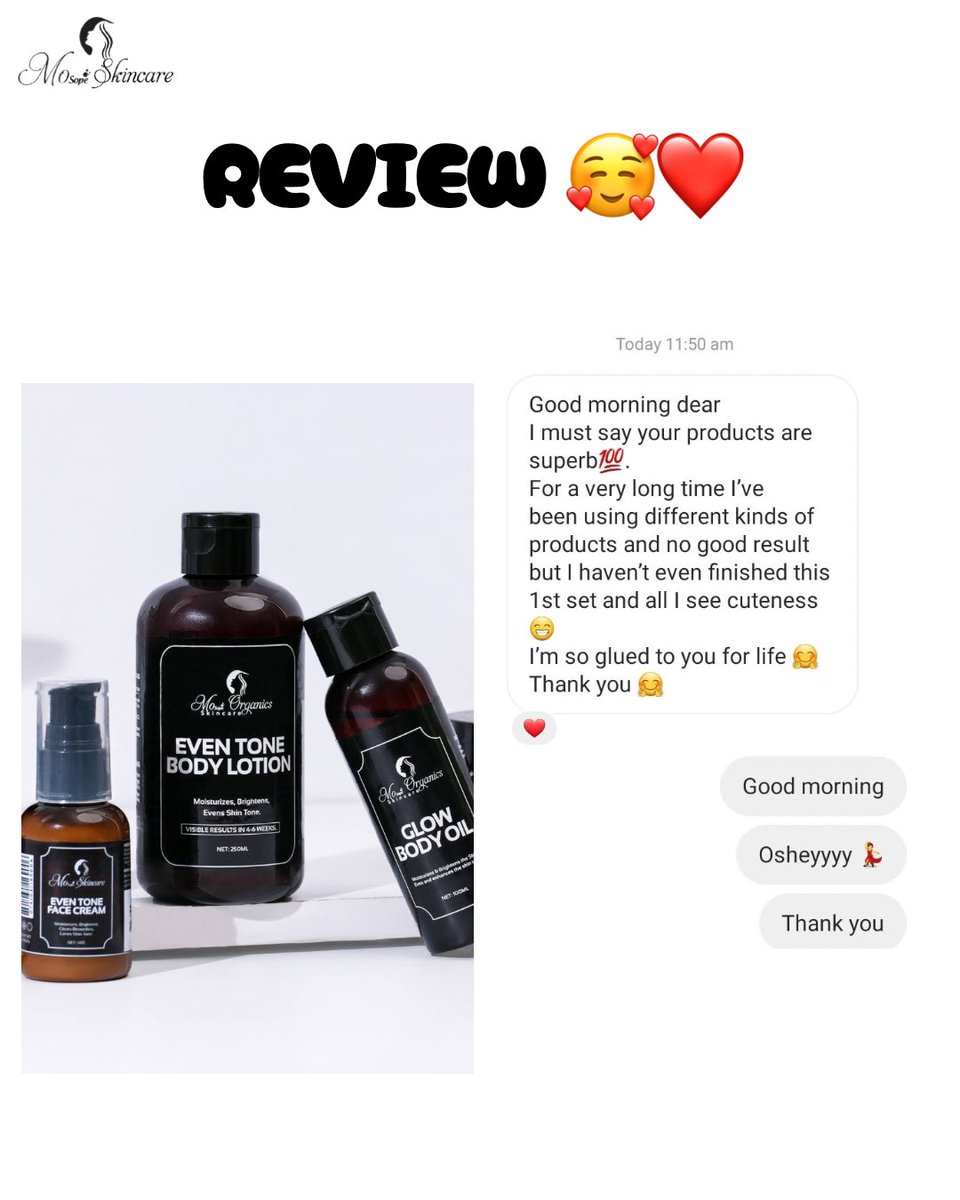 mos_beautyhub's tweet image. Our customers understood the glow assignment! When skincare works, the reviews speak for themselves.
#moorganics #glowingfeedback #skincarethatworks