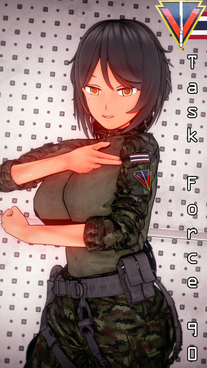 KapT0shka's tweet photo. Task Force 90 "The Demon Battalion"
[ฉ.ก.90 "กองพันปีศาจ"]
Royal Thai Army🇹🇭🇹🇭
#KoikatsuParty #コイカツ 
#Thailand #RTA #กองทัพไทย #Military 
#TaskForce90 #ฉก90 #TF90 https://t.co/OlWAg5NyoH