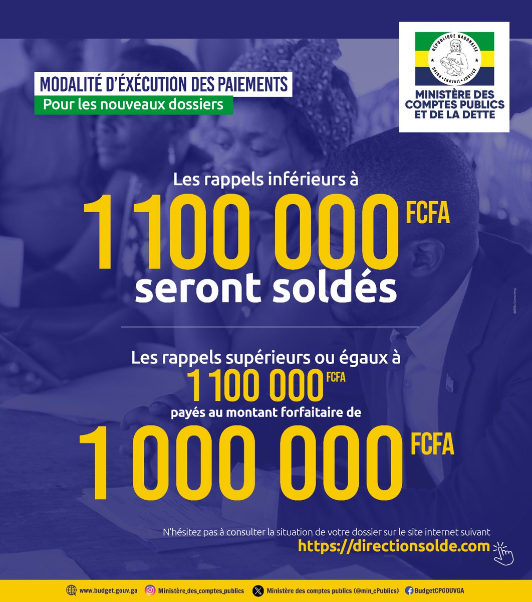 Annoncé par communiqué numéro 071 du CTRI, sur les très hautes instructions du Président de la Transition, la 2eme phase de l'opération de paiement des rappels de solde des fonctionnaires du secteur public a effectivement débuté ce lundi 07 avril 2025.