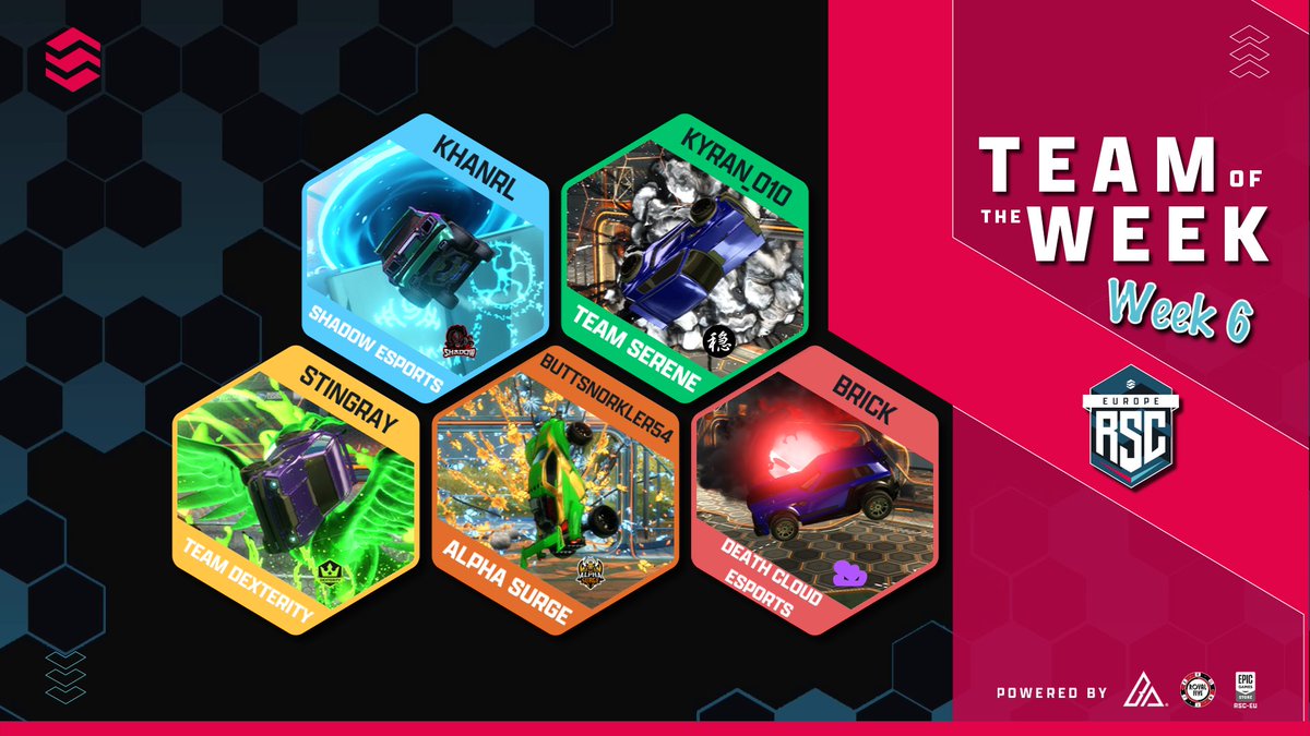 Congratulations to our TOTW for Week 6 👑

🚗 <a href="/khanrl__/">Khan</a> 🏴󠁧󠁢󠁳󠁣󠁴󠁿
🚗 Kyran 🈵
🚗 <a href="/acul_Stingray/">aculStingray</a> 🇩🇪
🚗 Buttsnorkler54 🤿
🚗 <a href="/BrooksiesGaming/">🐏Liam Brookes/Brooksie's Gaming🐏</a> 🧱

some standout performances here! 👏

<a href="/ShadowEsports11/">Shadow Esports</a> | <a href="/TeamSereneHQ/">Team Serene</a> | <a href="/DXTMotorsport/">DXT Motorsport</a> | <a href="/alpha_surge/">Alpha Surge</a> | <a href="/DeathCloudORG/">Death Cloud Esports</a>