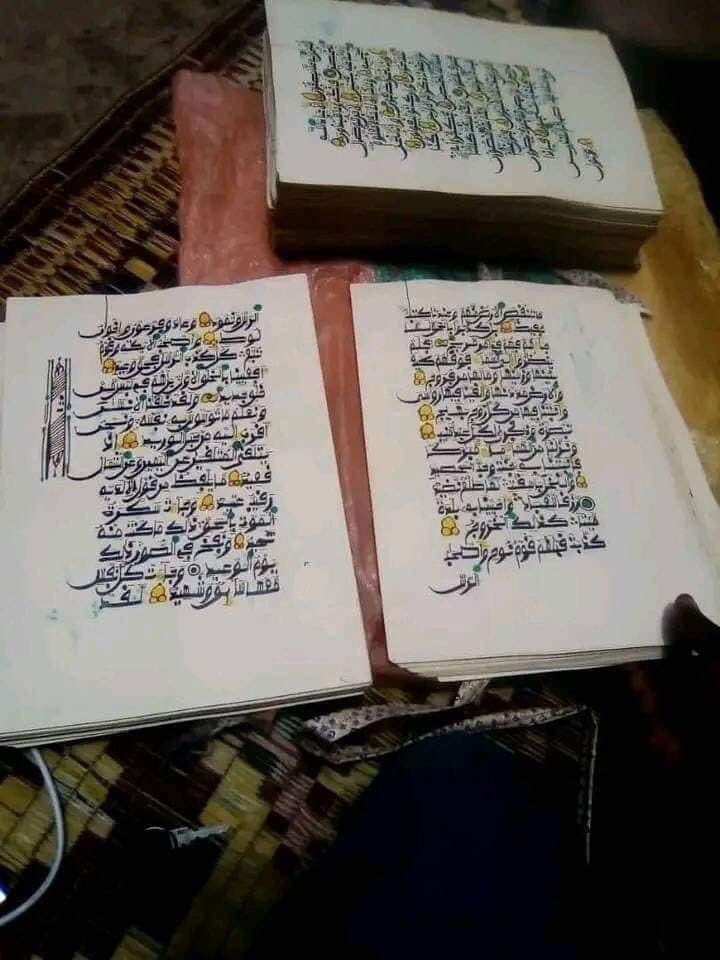 abbkar_ai's tweet image. This is Yusrah Salisu, a girl who write a complete Quran with her hand...

May Allah bless her and bless her knowledge. 🙏🏼