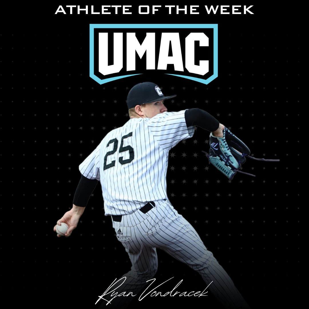CrownPolars's tweet photo. @umacathletics Athletes of the Week!

Ryan Vondracek pitched 7 innings, struck out 9 batters, and earned the win against UWS last week.

Bryan Gerbers tallied 3 home runs and 9 RBI's leading the Polars to three wins. @CrownCollegeBB 

#GoPolars | #Crown | @kwiktrip https://t.co/GwhCn6Qehw