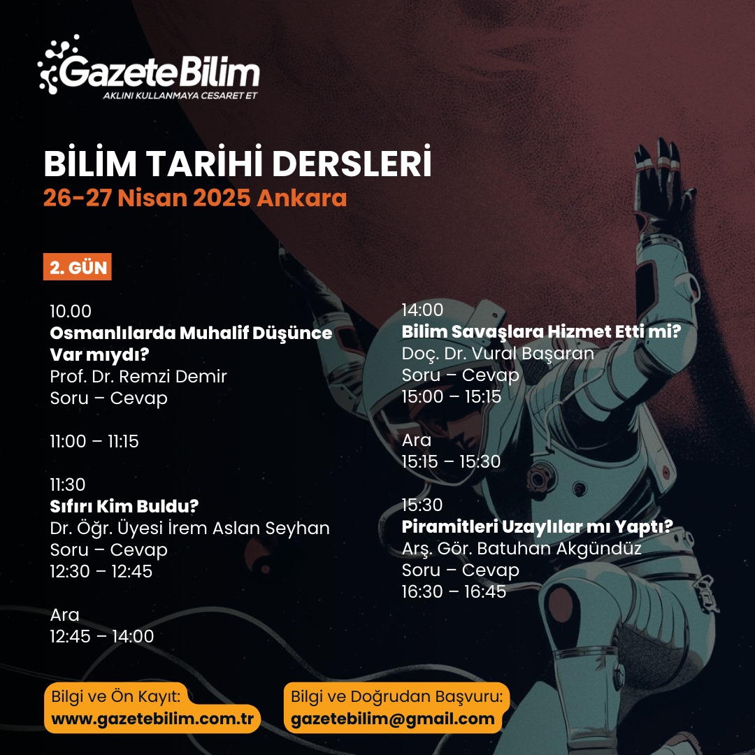 Bilim Tarihi Dersleri
<a href="/remdem63/">Remzi Demir</a> <a href="/yavuzunat/">yavuz unat</a> <a href="/DGTarbuck/">Derya Gurses Tarbuck</a>