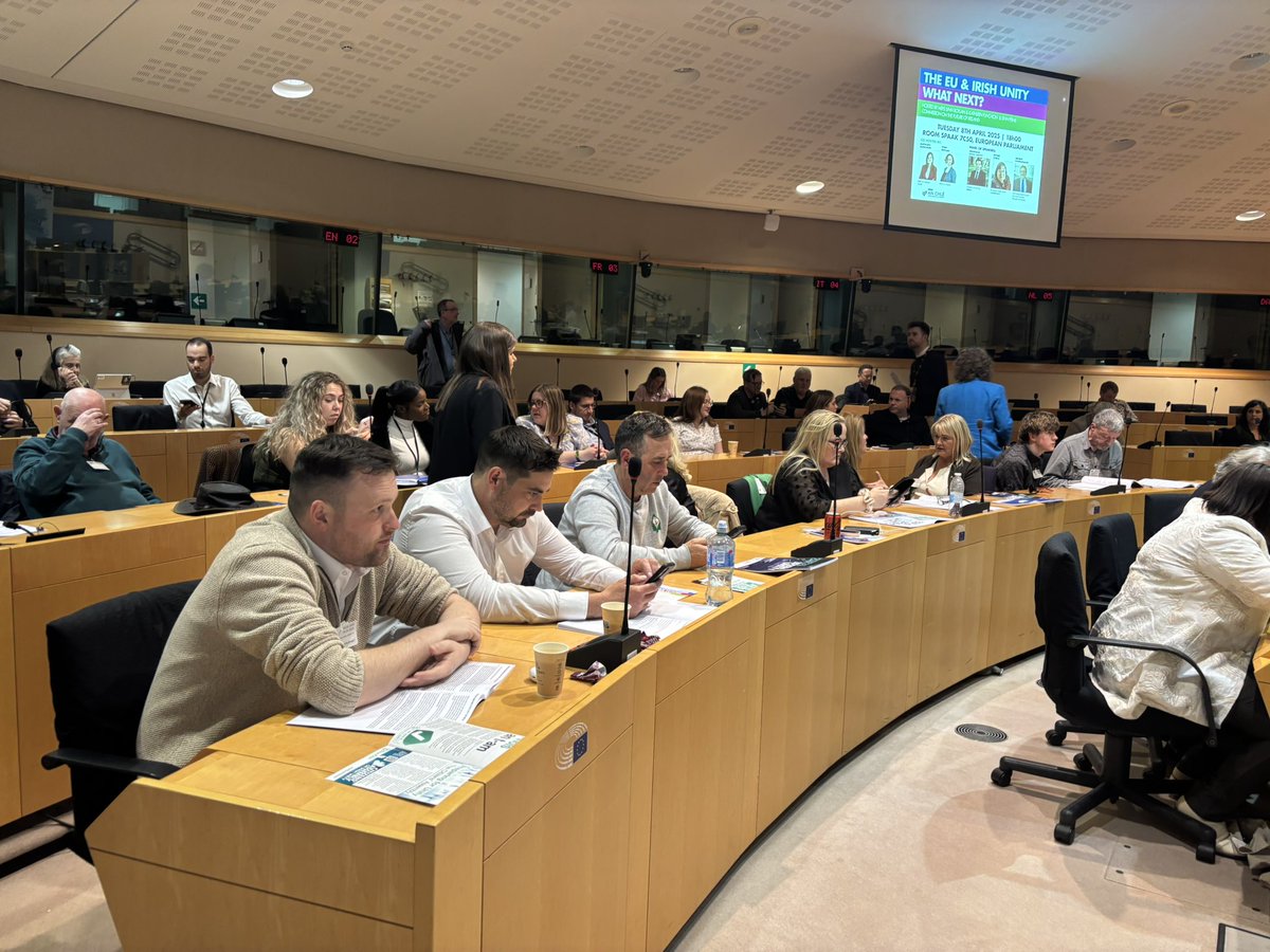 Gerry Adams (@gerryadamssf) on Twitter photo โThe EU & Irish Unity- What next?
A discussion is being hosted this evening in the European Parliament by the Sinn Fรฉin Commission on the Future of Ireland along with <a href="/sinnfeinireland/">Sinn Fรฉin</a> MEPs <a href="/LNBDublin/">Lynn Boylan ๐ท๐๐พ</a> & <a href="/Kathleensf1/">Kathleen Funchion SF</a>
<a href="/DeclanKearneySF/">Declan Kearney</a> is in Brussels to give the opening address. โThe EU & Irish Unity- What next?
A discussion is being hosted this evening in the European Parliament by the Sinn Fรฉin Commission on the Future of Ireland along with <a href="/sinnfeinireland/">Sinn Fรฉin</a> MEPs <a href="/LNBDublin/">Lynn Boylan ๐ท๐๐พ</a> & <a href="/Kathleensf1/">Kathleen Funchion SF</a>
<a href="/DeclanKearneySF/">Declan Kearney</a> is in Brussels to give the opening address.