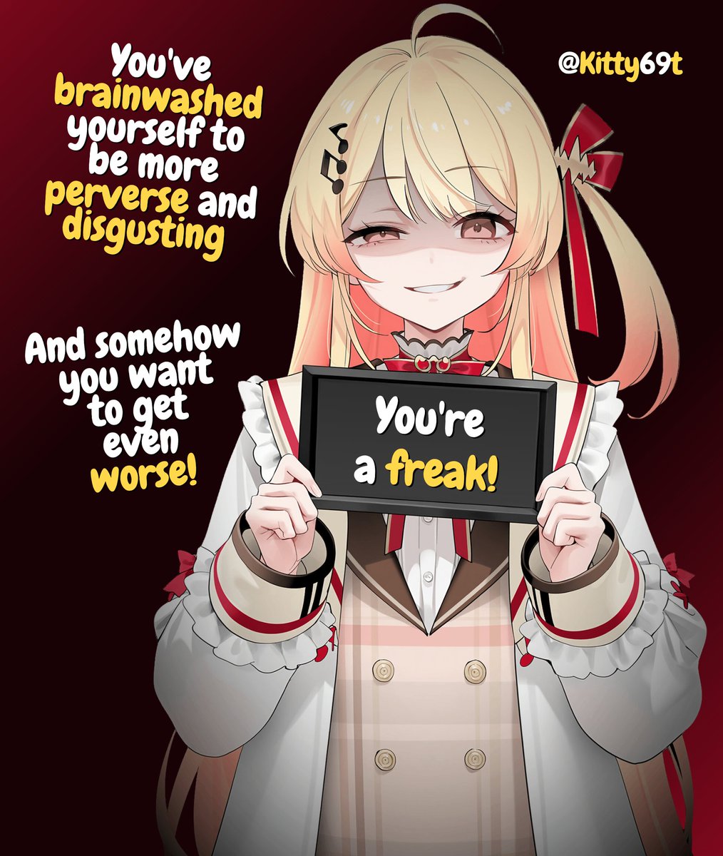 Kitty69T's tweet photo. You're not normal and that's okay 🤭

Keep going and sink deeper, gooner 🤡 https://t.co/ZWbwUuFNqW
