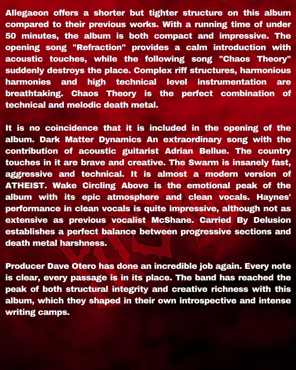 PitStop_Metal's tweet photo. Günün Kritiği - Review of The Day | Allegaeon - The Ossuary Lens
@Allegaeon @MetalBlade @metalbladeurope
#Allegaeon #TheOssuaryLens #MetalBladeRecords #DeathMetal #MeloTech #newmusic https://t.co/2SMFqUYlLe