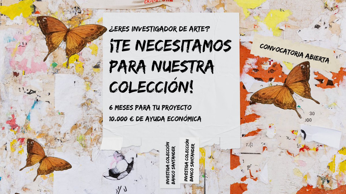 ¿Te imaginas cambiar la manera en la que vemos una obra de arte? 👁️‍🗨️
Con Investiga Colección Banco Santander podemos hacer posible tu visión. Si tienes un proyecto de investigación de arte, te brindamos la posibilidad de presentarlo para aportar nuevas perspectivas sobre las