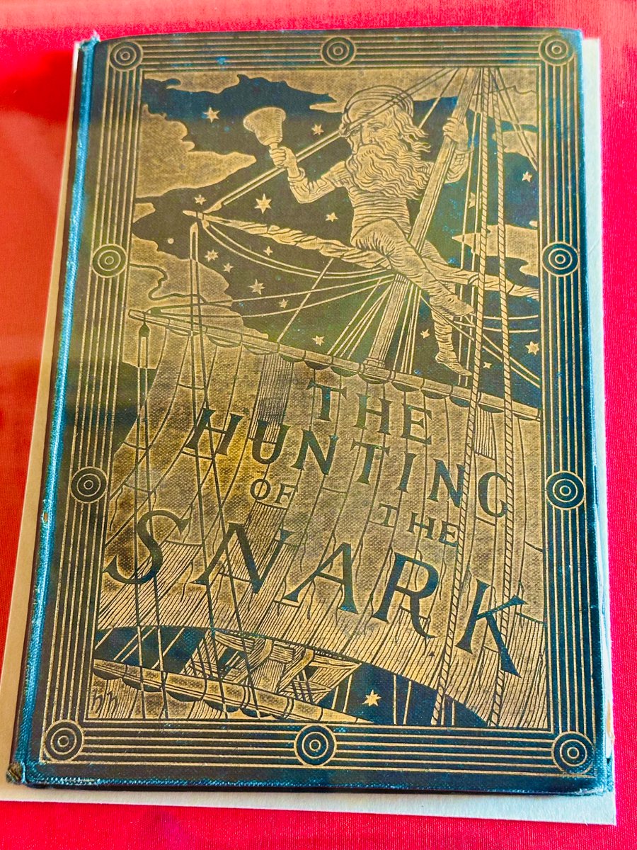 My personal highlight from the newly-donated Jon A. Lindseth #LewisCarroll collection <a href="/ChCh_Oxford/">Christ Church</a>, currently on display till April 17, is this beautiful edition of ‘The Hunting of the Snark’. Victorian weirdness shaped my childhood…