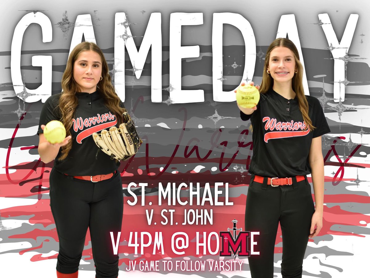 GAME DAY!  Come out this afternoon and support the Lady Warrior softball team as they take on St. John! GO WARRIORS!

JV game to follow Varsity.

Tickets can be purchased at app.i2tickets.com/b5f77f7b