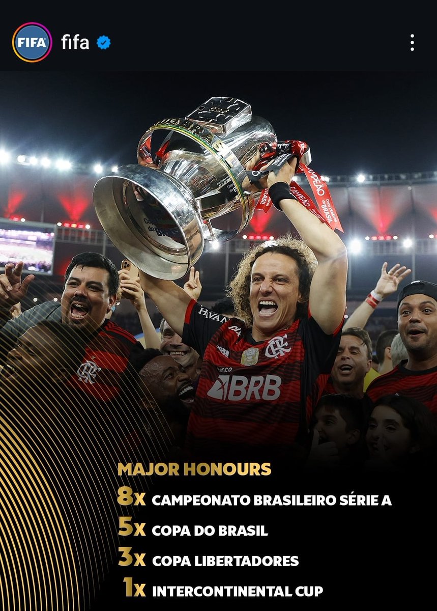 liberta___depre's tweet photo. Foi dessa maneira que o perfil oficial da FIFA, no Instagram, "apresentou" o Flamengo como um dos 32 clubes que estarão no novo Mundial de Clubes.

- O perfil da entidade destaca que o Rubro-Negro é um dos dois únicos clubes do futebol brasileiro a nunca ter disputado a Série B do Campeonato Brasileiro. O outro a nunca amargar tal situação é o São Paulo.

- Os títulos da equipe carioca também foram destacados.

Via: @ESPNBrasil 

📷: FIFA