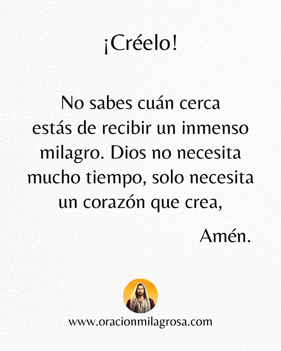 Oración Milagrosa tweet media