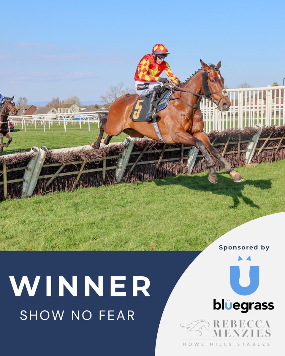 Rebecca Menzies Racing (@rebeccaemenzies) on Twitter photo 🏆WINNER🏆
Show No Fear wins <a href="/CarlisleRaces/">Carlisle Racecourse</a> .
A brilliant ride by Nathan Moscrop .
Congratulations to owners Rebecca Menzies Racing Partnerships
Another winner fed on @bluegrasshorsefeed #poweredbybluegrass #winner #racehorse #fedonbluegrass #horseracing #racehorsetrainer 🏆WINNER🏆
Show No Fear wins <a href="/CarlisleRaces/">Carlisle Racecourse</a> .
A brilliant ride by Nathan Moscrop .
Congratulations to owners Rebecca Menzies Racing Partnerships
Another winner fed on @bluegrasshorsefeed #poweredbybluegrass #winner #racehorse #fedonbluegrass #horseracing #racehorsetrainer