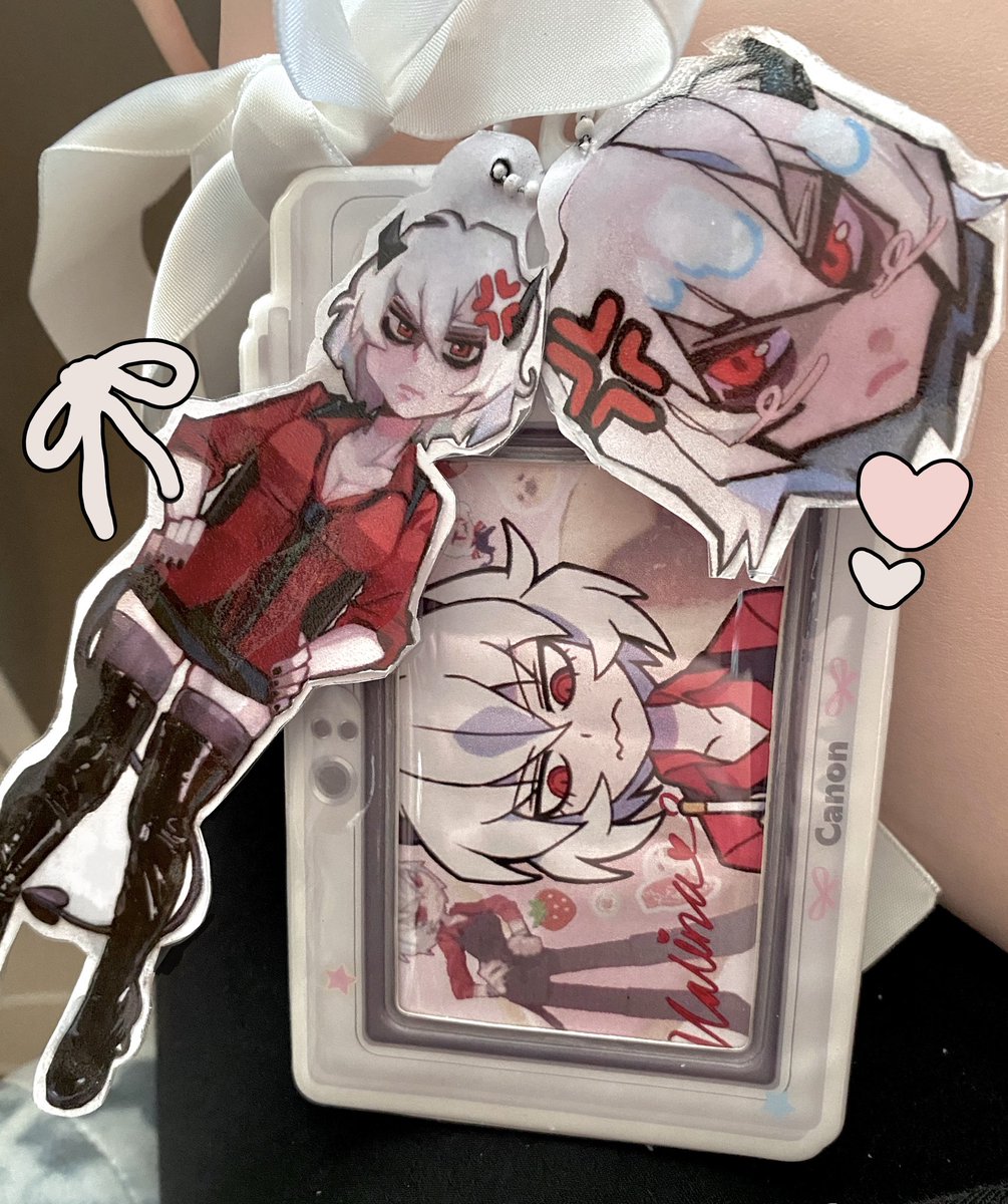 Stuff I made for upcoming convention of Malina from helltaker :,)