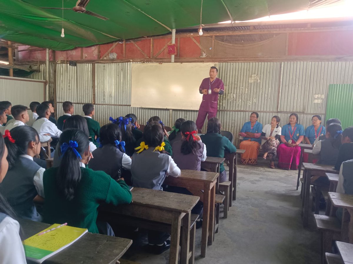 bijen2010's tweet photo. ONE DAY MENTAL HEALTH AWARENESS PROGRAMME on 7th April,25 at LI Standard English School,Icham Khunou,Thoubal Organized by: National Mental Health Program,NHM&amp;State Health Society Manipur in collaboration with 2nd Year https://t.co/3FxU60E8xe Nursing Students College of Nursing MD https://t.co/rG1IpdwR5q