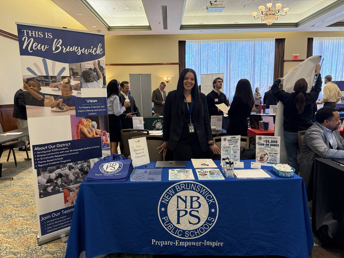 Preparing, Empowering, and Inspiring at the Rowan University Education Expo today! <a href="/nbpschools/">New Brunswick Public Schools</a> <a href="/NBPS_HR/">NBPS Human Resources</a>