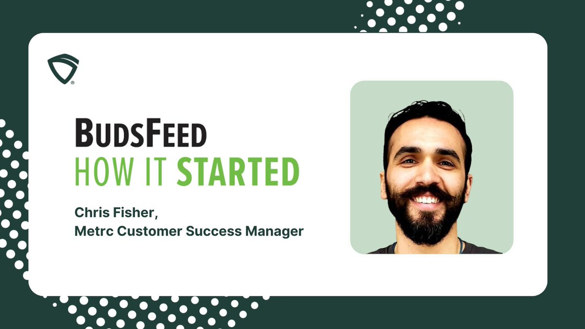 Chris Fisher, Customer Success Manager at Metrc, sat down with <a href="/budsfeed_/">BudsFeed</a> for their “How it Started” series. With frequent site visits and time in the field, Chris focuses on understanding customer pain points to strengthen industry connections. Read more: bit.ly/4lkXimA