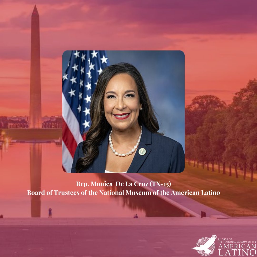latinomuseum's tweet image. FRIENDS celebrates the appointments of Representatives @JoaquinCastrotx and Monica De La Cruz (@monica4congress) to the Smithsonian @USLatinoMuseum Board of Trustees and @RepCarlos Giménez to the @smithsonian Board of Regents! The fight to bring the National Museum of the…