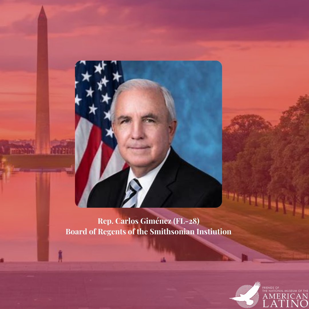 latinomuseum's tweet image. FRIENDS celebrates the appointments of Representatives @JoaquinCastrotx and Monica De La Cruz (@monica4congress) to the Smithsonian @USLatinoMuseum Board of Trustees and @RepCarlos Giménez to the @smithsonian Board of Regents! The fight to bring the National Museum of the…