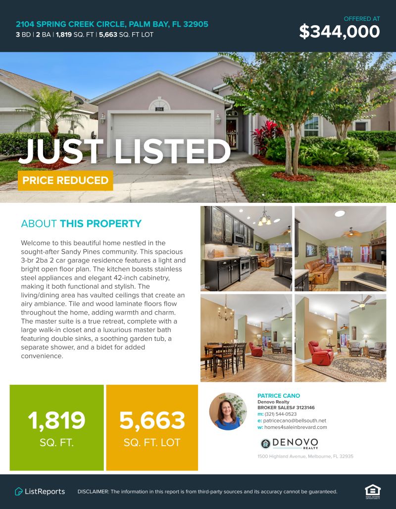 pcano5's tweet image. This well-maintained 3BR | 2BA home in the gated Sandy Pines community just had a price adjustment.
Now’s the perfect time to make a move!
Contact me to schedule your private showing!
#BrevardRealEstate #NewPrice #FloridaHomesForSale