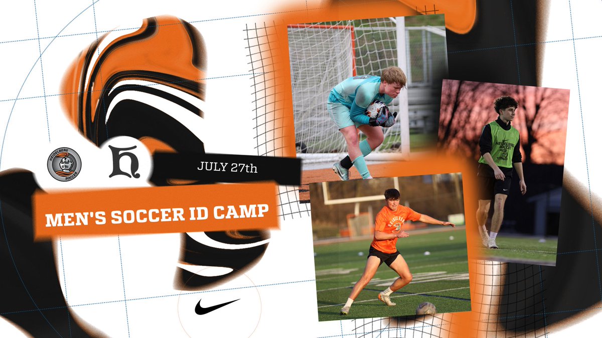 The Heidelberg Men’s Soccer program will be hosting an ID camp at Hidden Valley Soccer Complex this summer, on July 27th from 12-5 pm!  Click the link in our bio for more information/register! We hope to see you this summer!
.
#rollheid
#goberg