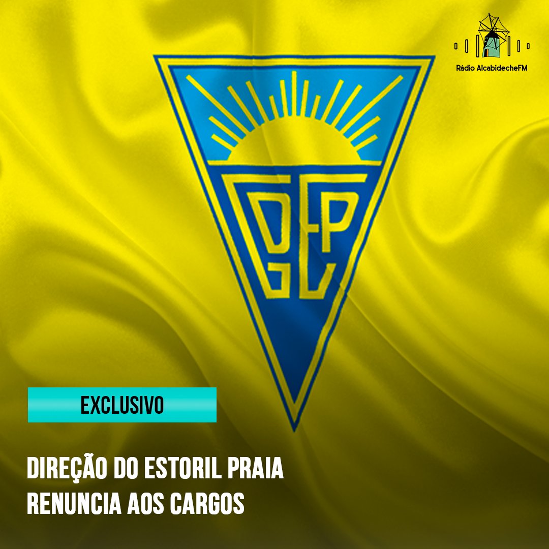 RAlcabidechefm's tweet photo. 🅔🅧🅒🅛🅤🅢🅘🅥🅞 Rádio AlcabidecheFM

Direção do Grupo Desportivo Estoril Praia apresenta renúncia

+info no Fb ou Insta da Rádio AlcabidecheFM

#rádioalcabidechefm #informaçãoexclusiva #Desporto #EstorilPraia https://t.co/SYwQPzXYrv