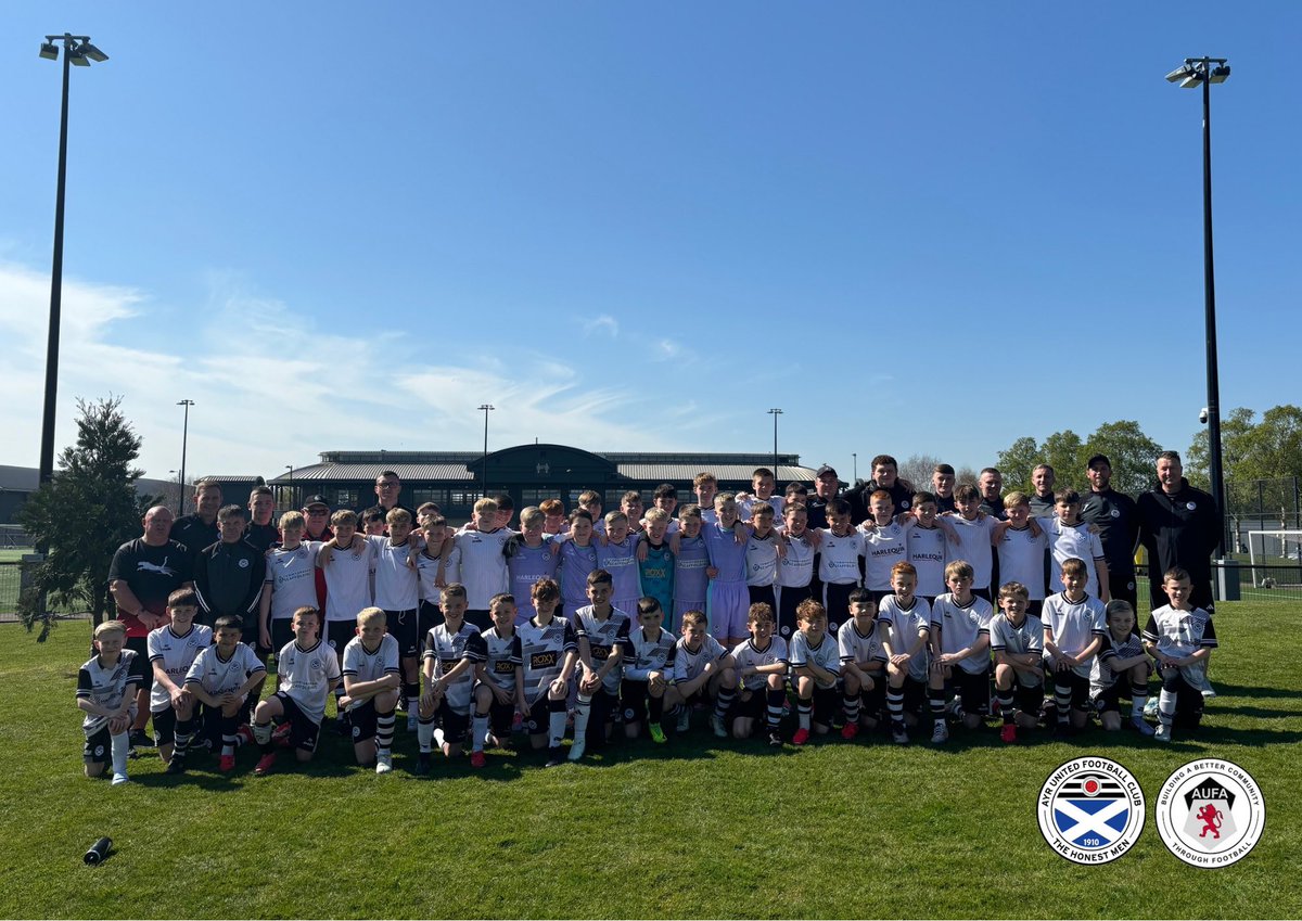 AyrUnitedYouth's tweet photo. Our Children’s Phase travelled to Liverpool today for a number of friendlies against their Academy teams ⚽️

Thank you to @LFC for hosting our U10s, U11s, U12s and U13s 🙌

We all had a fantastic day in the sunshine ☀️

#WeAreUnited https://t.co/azut8cXxu5