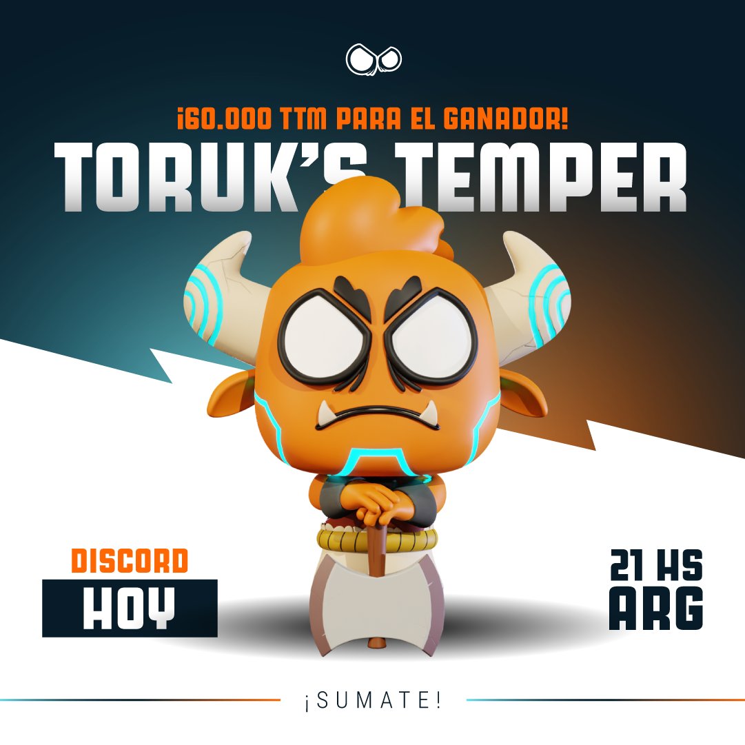 Reign Of Titans LATAM (@reignoftitansla) on Twitter photo 🔥 Solo uno podrá controlar la furia de Toruk y llevarse 60.000 TTM
Demostrá tu temple en Toruk’s Temper y ganá la batalla. Hoy a las 21 hs ARG en Discord.
Sumate ahora: discord.gg/reignoftitans 🔥 Solo uno podrá controlar la furia de Toruk y llevarse 60.000 TTM
Demostrá tu temple en Toruk’s Temper y ganá la batalla. Hoy a las 21 hs ARG en Discord.
Sumate ahora: discord.gg/reignoftitans