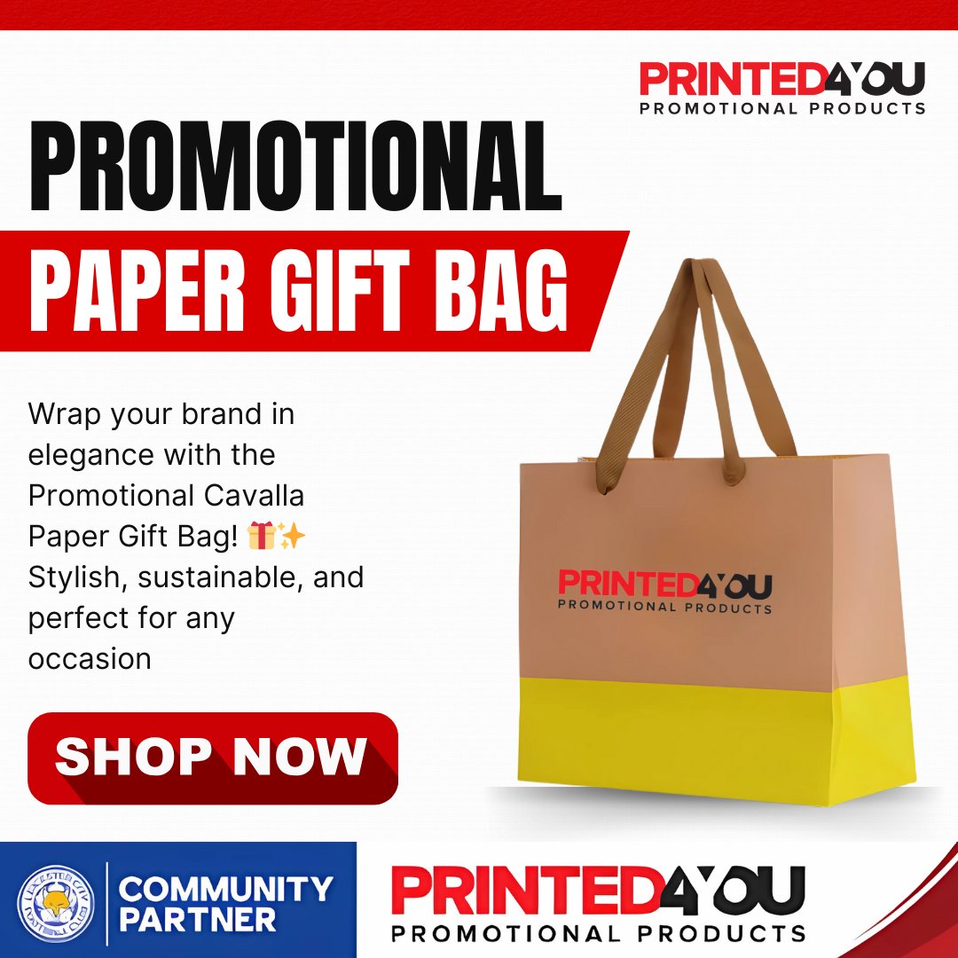 Printed4YouLtd's tweet image. Wrap your brand in elegance with the Promotional Cavalla Paper Gift Bag! 🎁✨ Stylish, sustainable, and perfect for any occasion.
#CavallaGiftBag #PromoPackaging #ElegantBranding #SustainableStyle #PaperGiftBag #CustomGiftBag 
printed4you.co.uk