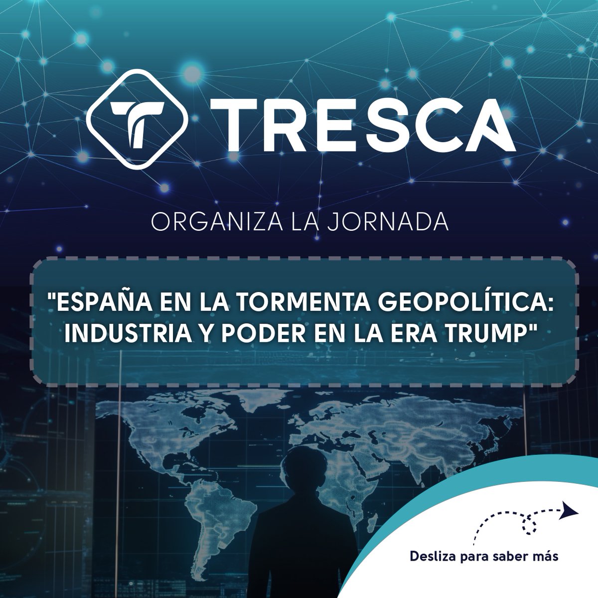 GrupoTresca's tweet photo. 🌟 Si el próximo jueves 10 de abril vas a estar con nosotros en #Valladolid, esta información… te interesa.
📋 Te contamos cómo se va a desarrollar el acto en el que analizamos cómo serán las relaciones de la #industria y la #economía de Castilla y León ante la nueva era #Trump https://t.co/DNKV4PdMHP