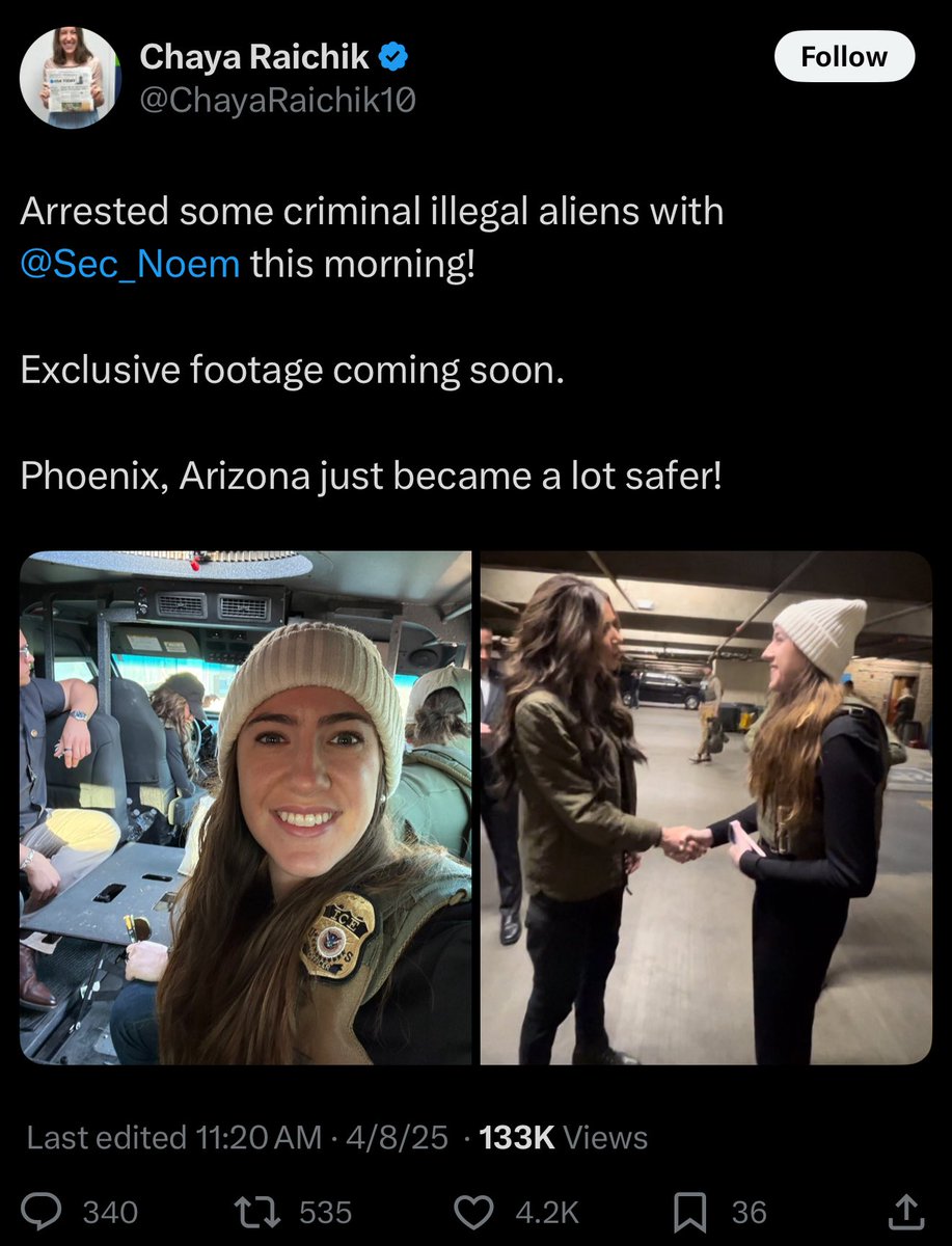 RedTeamActual's tweet photo. There’s no need to parade influencers for DHS raids. Using social media influencers as PR monkeys screams “unserious law enforcement” and on top of that sprinkle some selfies and make it go viral. 

To me this isn’t about national security, it’s about feeding millions of followers with curated PR to sanitize immigration failures. You’d think you guys learned from Epstein Folder circus at WH. Apparently not. 

If you need X and parrot influencer clout to justify policy, maybe your policy doesn’t hold up to scrutiny. 

This “tactical” cosplay needs to end. You don’t need to sell me immigration enforcement PR. Do your damn jobs. Using state power for social media points should terrify everyone. 

Do your jobs.