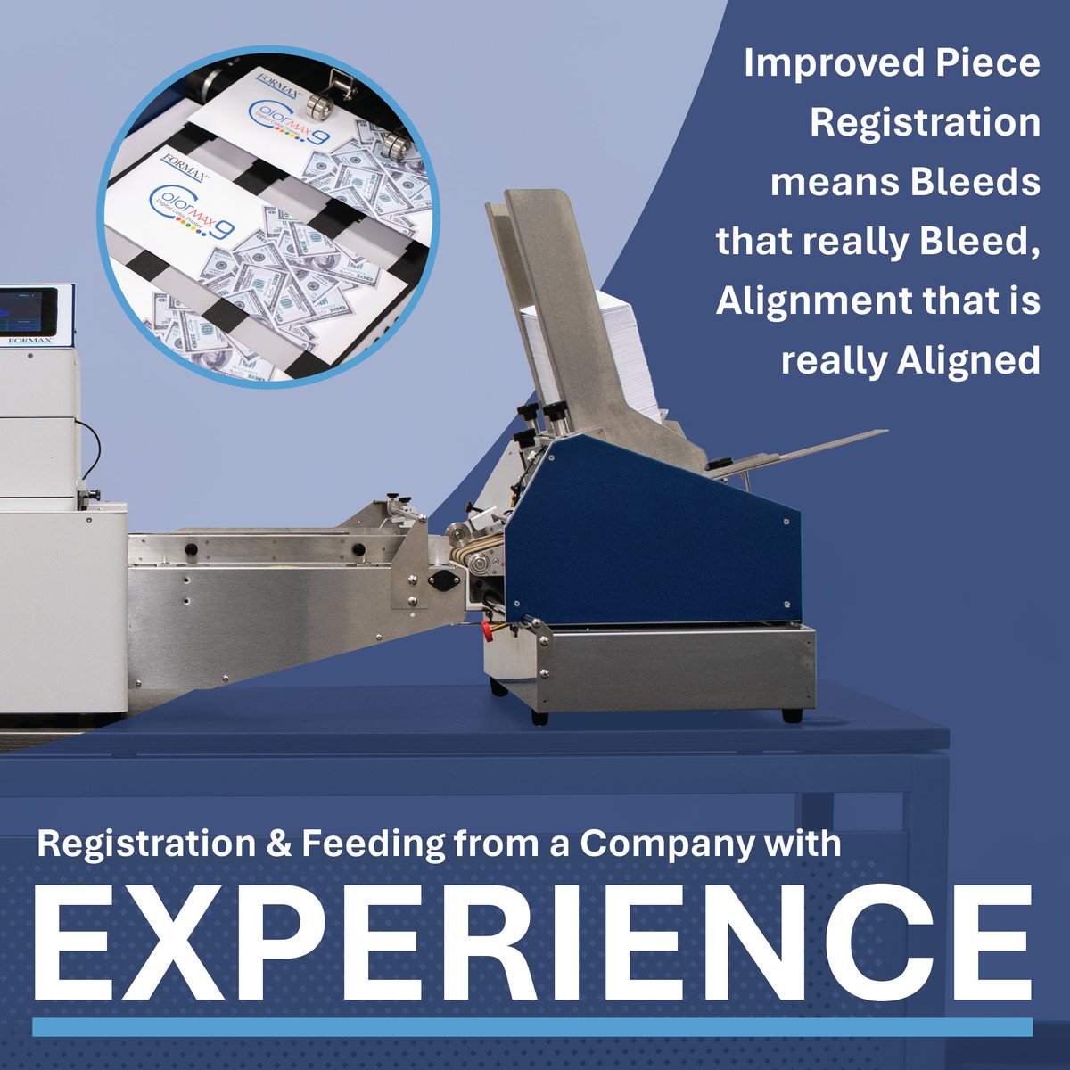 mygenesisONE's tweet image. The #Formax #ColorMax9 #DigitalColorPrinter&apos;s improved piece registration ensures that bleeds really bleed and alignment is perfectly aligned. Get sharper, more accurate prints with every job!

Learn more here: hubs.ly/Q03dX9xj0

#PrecisionPrinting #PrintInnovation