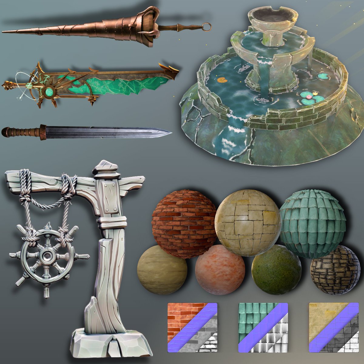 Hello #PortfolioDay! I'm a 3D environment artist with professional experience in both stylized and PBR realistic, hand painting and sculpting, looking for work!

✉️ davide.beccani94@gmail.com
🎨artstation.com/etrusco947