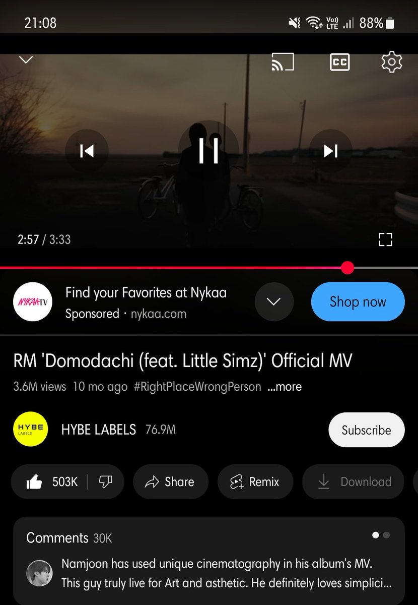 bangtan_7_ss's tweet photo. DOMODACHI by #RM from the album RIGHT PLACE WRONG PERSON is an amusing music video about perseverance and trusting real friends to help you, and keeping that loyalty to your real friends till the end.
#RM #SONGRECOMMENDATION
#RMNEVAPLAY
#JOONATION https://t.co/UtIyQXPeVD