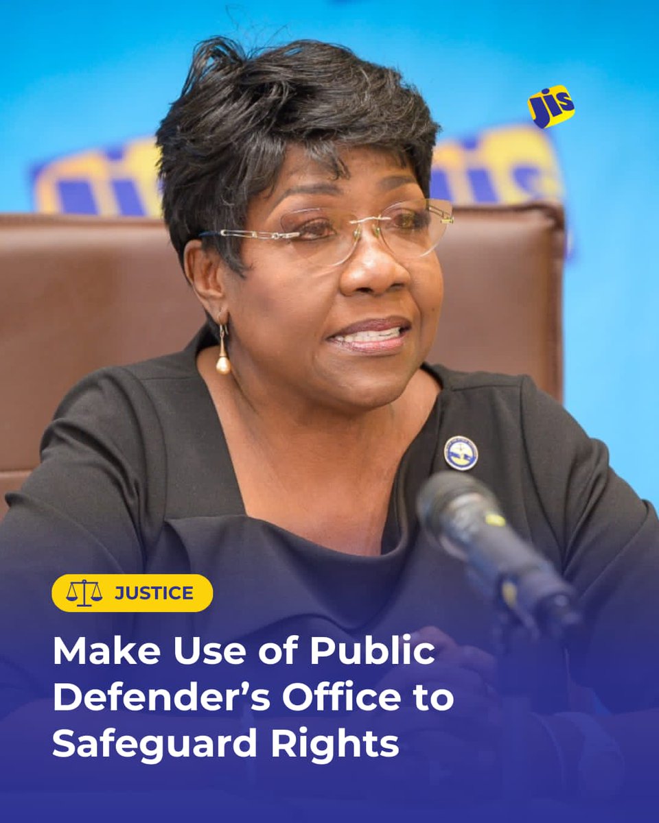 Jamaicans are being encouraged to know their constitutional and human rights and to make use of the services provided by the Office of the Public Defender (OPD) to safeguard those rights.

Public Defender, Carolyn Reid-Cameron, made the call while addressing a Jamaica Information