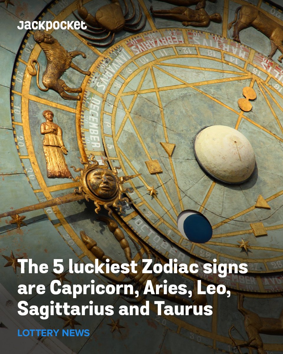These zodiac signs have been pretty lucky on Jackpocket this past month 👀 🔮 💫 🍀