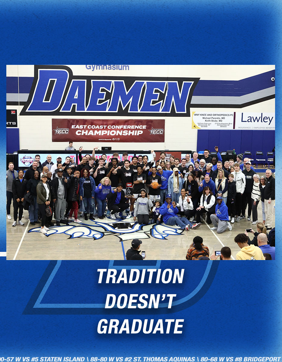Daemen Men’s Basketball (@daemenmbb) on Twitter photo Thank you for your support all season long!💙🤍
(2/2) #TheWildcatWay Thank you for your support all season long!💙🤍
(2/2) #TheWildcatWay