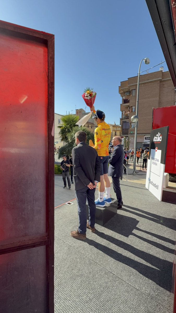 soudalquickstep's tweet image. A career sixth #Itzulia2025 yellow jersey  for @MaxSchachmann 💪