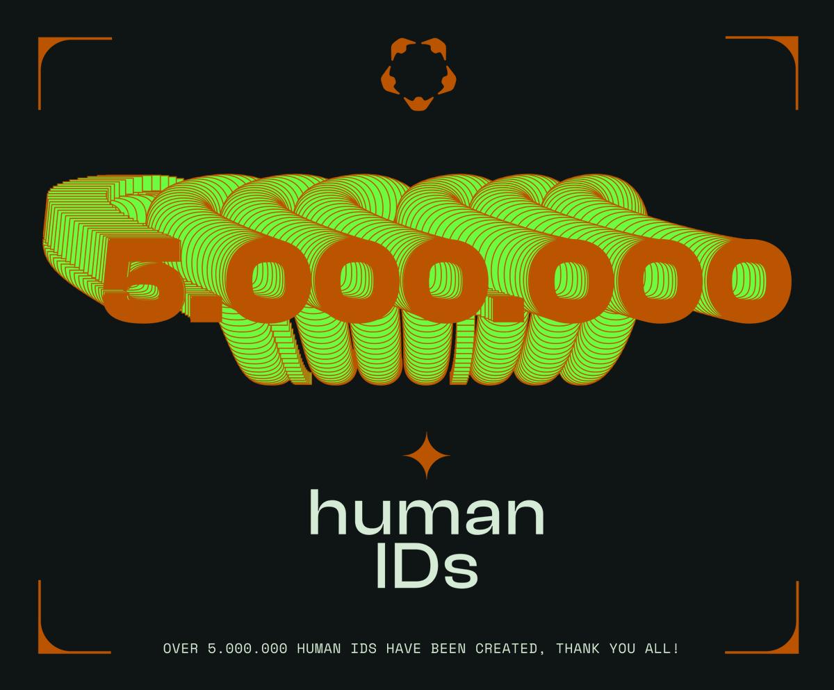 Humanityprot's tweet photo. Between partnering with @KaitoAI and chatting with @apecoin... 

➡️ We got over 5 000 000 human IDs created on Humanity Protocol. Thank you all!

Let's build the future of digital identity together! 🖐️ https://t.co/KBltsNRd8V