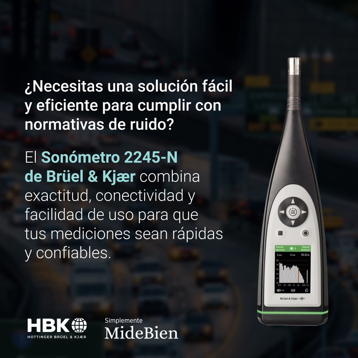 midebien's tweet photo. 🔊 Exactitud y control en la medición del ruido 🔊

El 𝐒𝐨𝐧𝐨́𝐦𝐞𝐭𝐫𝐨 𝟐𝟐𝟒𝟓-𝐍 de Brüel &amp; Kjær garantiza exactitud, facilidad de uso y conectividad total para ingenieros y profesionales.

📩 Cotiza en ventas@midebien.com #MediciónDeRuido #SeguridadLaboral https://t.co/V8QX8cwQE3