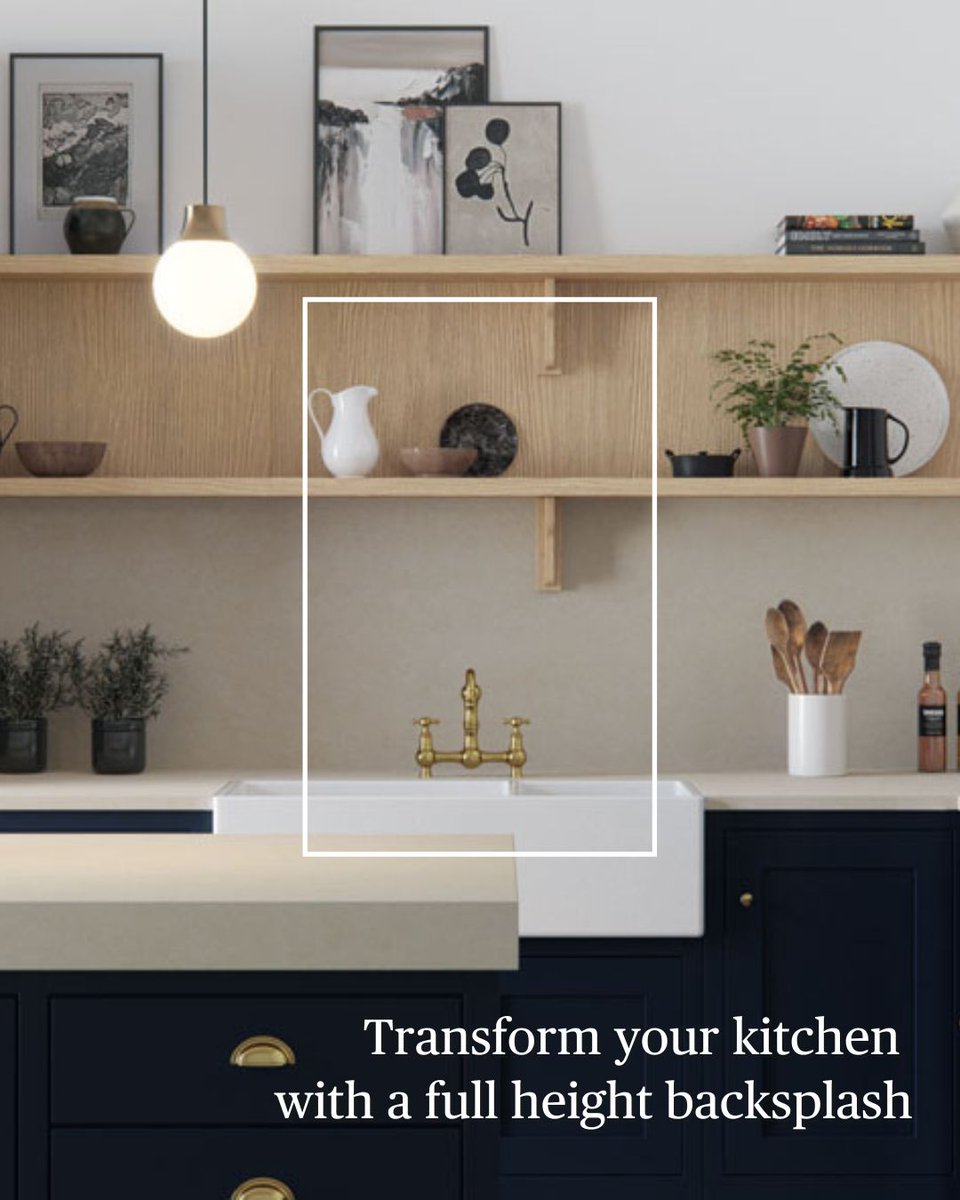 CaesarstoneCA's tweet image. Looking for a modern twist on the traditional backsplash? ✨ Consider a full-height backsplash that extends to the ceiling, creating a sleek, elevated look that adds depth to a space. Learn more: bit.ly/4ihJrM3
#Caesarstone #KitchenDesign #InteriorDesign # KitchenRemodel