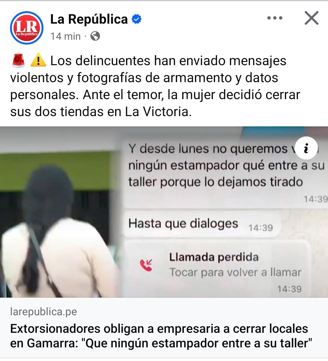 JonasSnchez9's tweet photo. @MininterPeru @PoliciaPeru ASI ANDAMOS... Con miedo!!! Cerrando negocios, la delincuencia gobierna, y el Estado bien gracias!!! Estamos tocando fondo y a nadie parece importarle, no hay un plan real que acabe con esto, estamos a la deriva @PoliciaPeru @presidenciaperu @congresoperu Los chinos https://t.co/gNWWR1hN7E