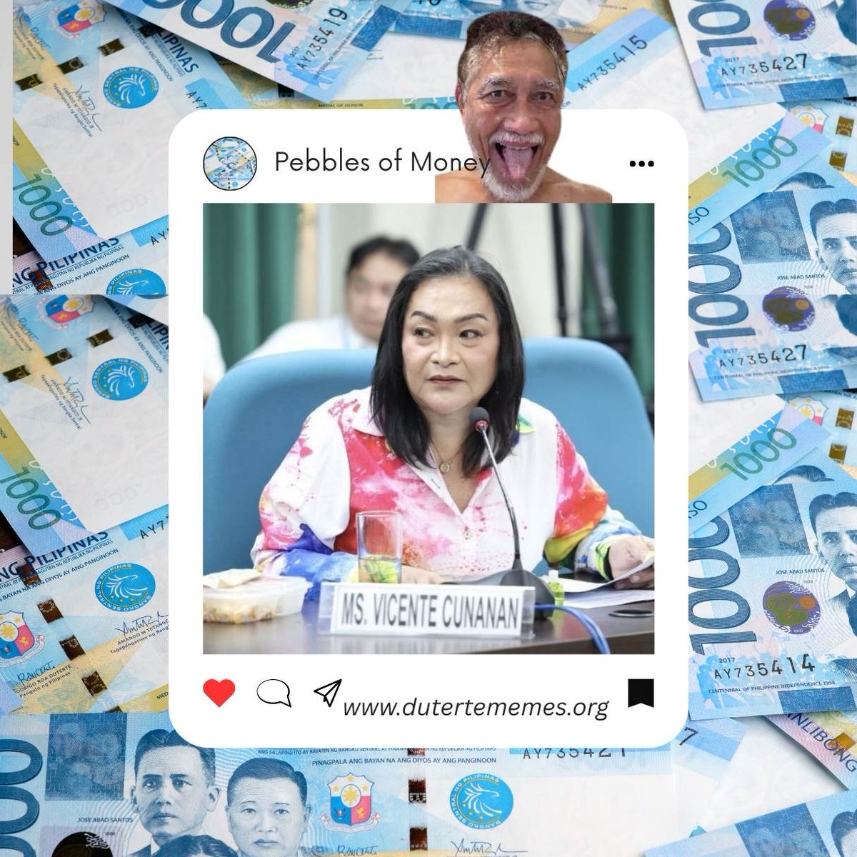 Pebbles of money" — that’s what a bribe is.
Small stones tossed at your soul, hoping you'll sell your truth.
When you accept it, you trade conscience for coins.
You become a traitor in silence, smiling for the highest bidder.
In Philippine politics,
 Money begets power. Power
