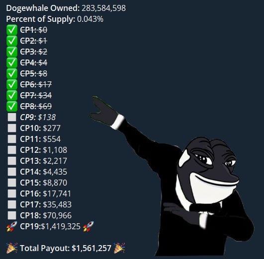 dogewhaleX's tweet photo. if you are bullish on $FLOKI it just makes sense to own some dwhale. i continuously buy floki. Here's the payout table on $100 buy rn. �� https://t.co/yOXrv2n1cM